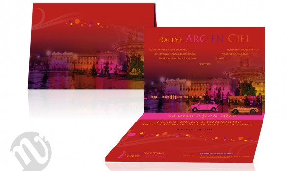 Invitation soirée Rallye Arc en ciel