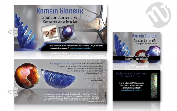 Flyer Romain Glorieux + carte