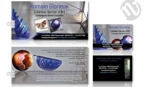 Flyer Romain Glorieux + carte